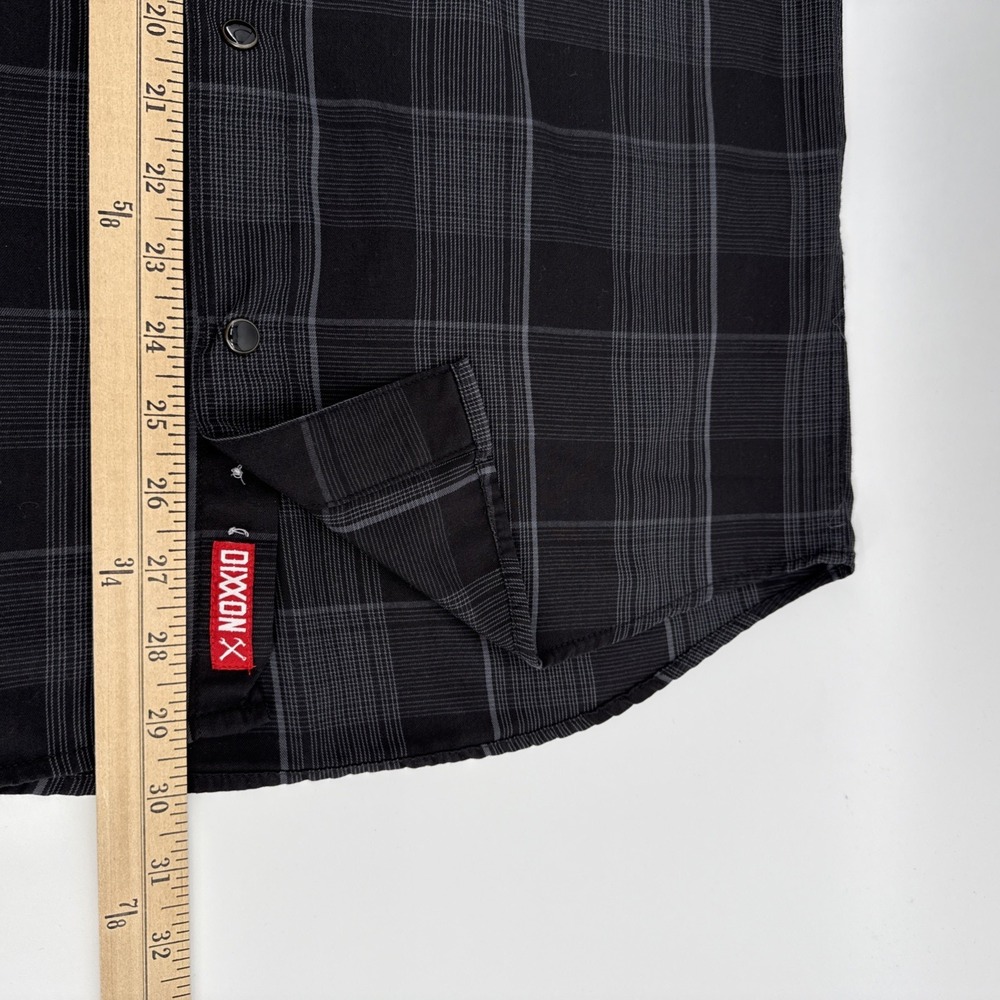 Dixxon Flannel Co Murphy Shirt Mens S Long Sleeve Black Plaid Snap Western - Picture 5 of 12